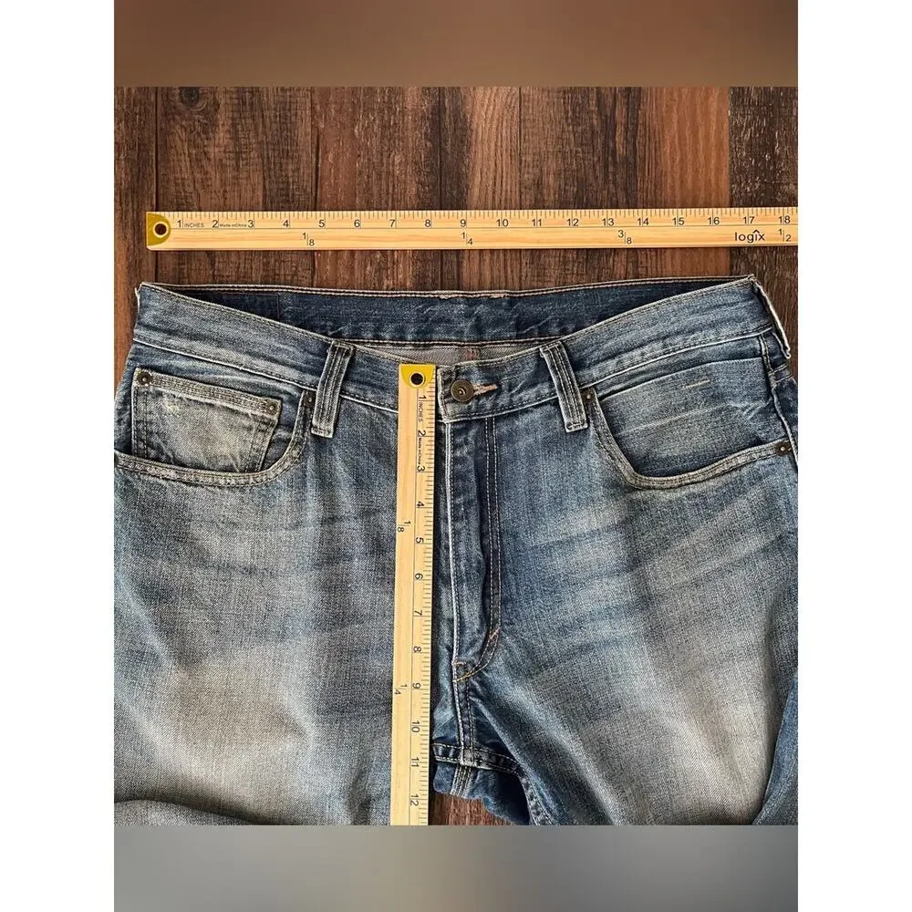Levi’s 514 Slim Straight Jean Cotton Denim Mens Size 36x29 (actual 34x28.5) Blue